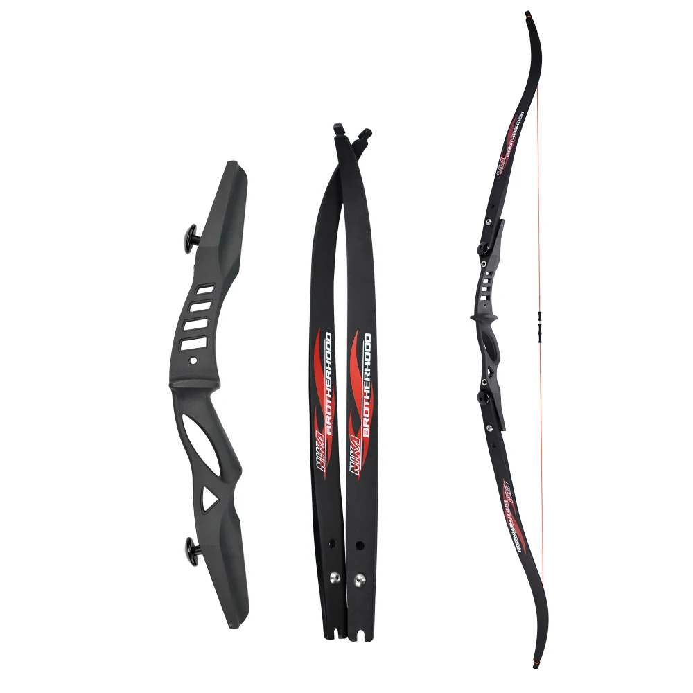 

1set 20lbs Recurve Bow Take Down ILF Youth Kid Practice Bow Set 17" Riser Right Left Handed Archery