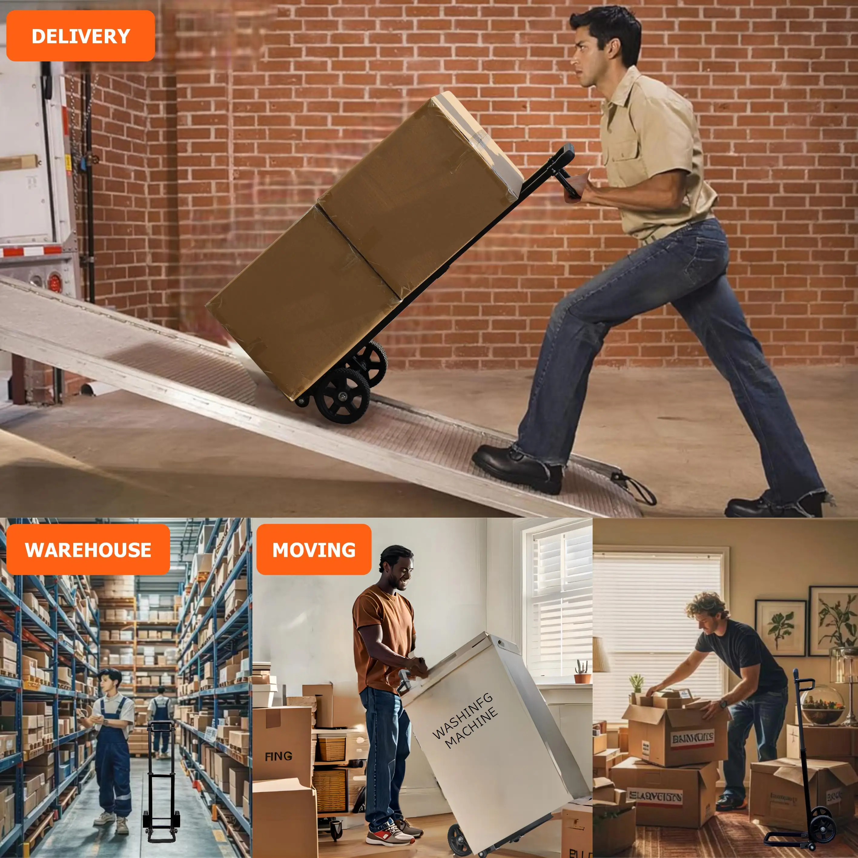 Алюминиевая складная тележка Tianyu складные ручные грузовики для покупок с