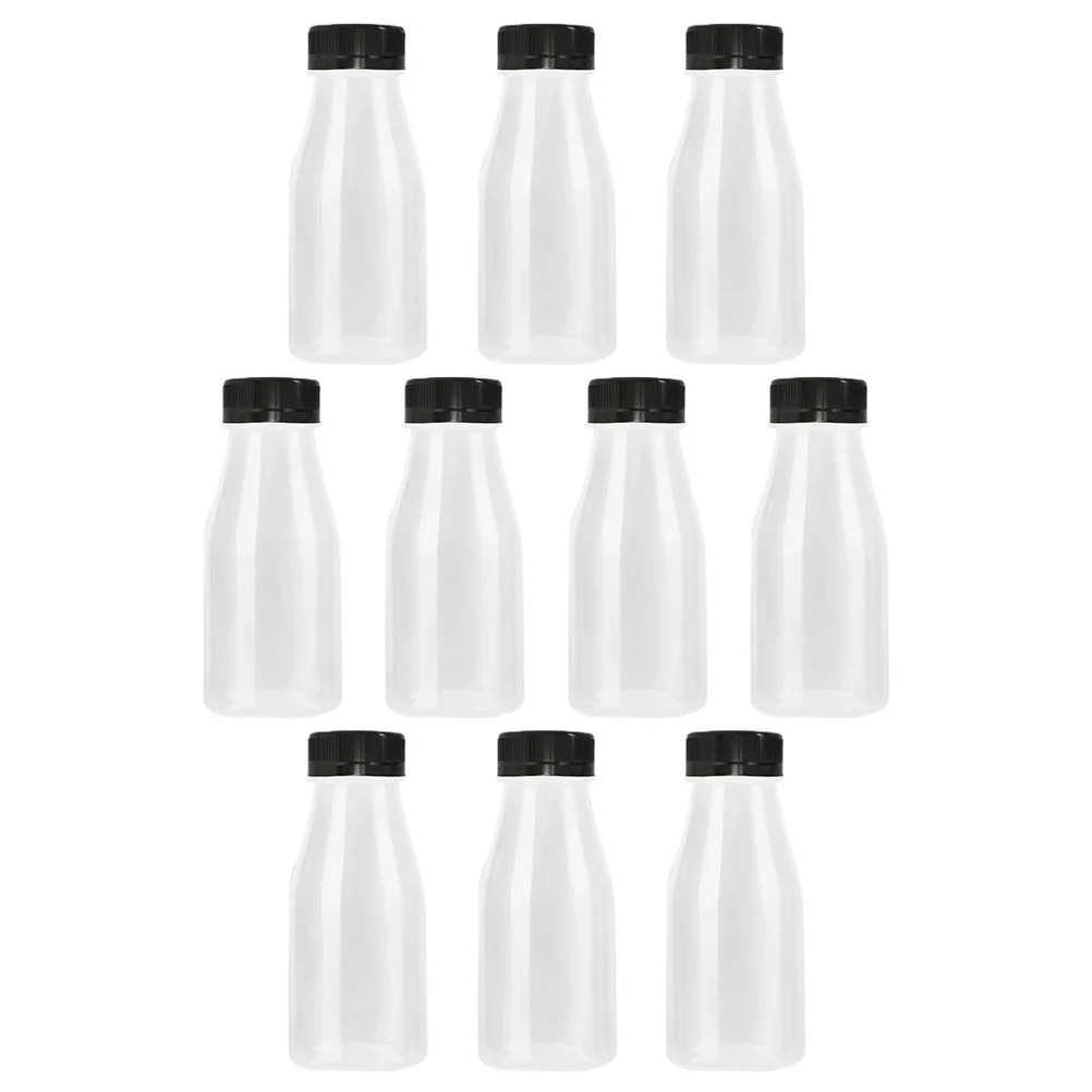 

Bottles Bottle Milkplasticcaps Beverage Drink Water Empty Container Yogurt Jar Lids Reusable Containers Smoothie Transparent Jug