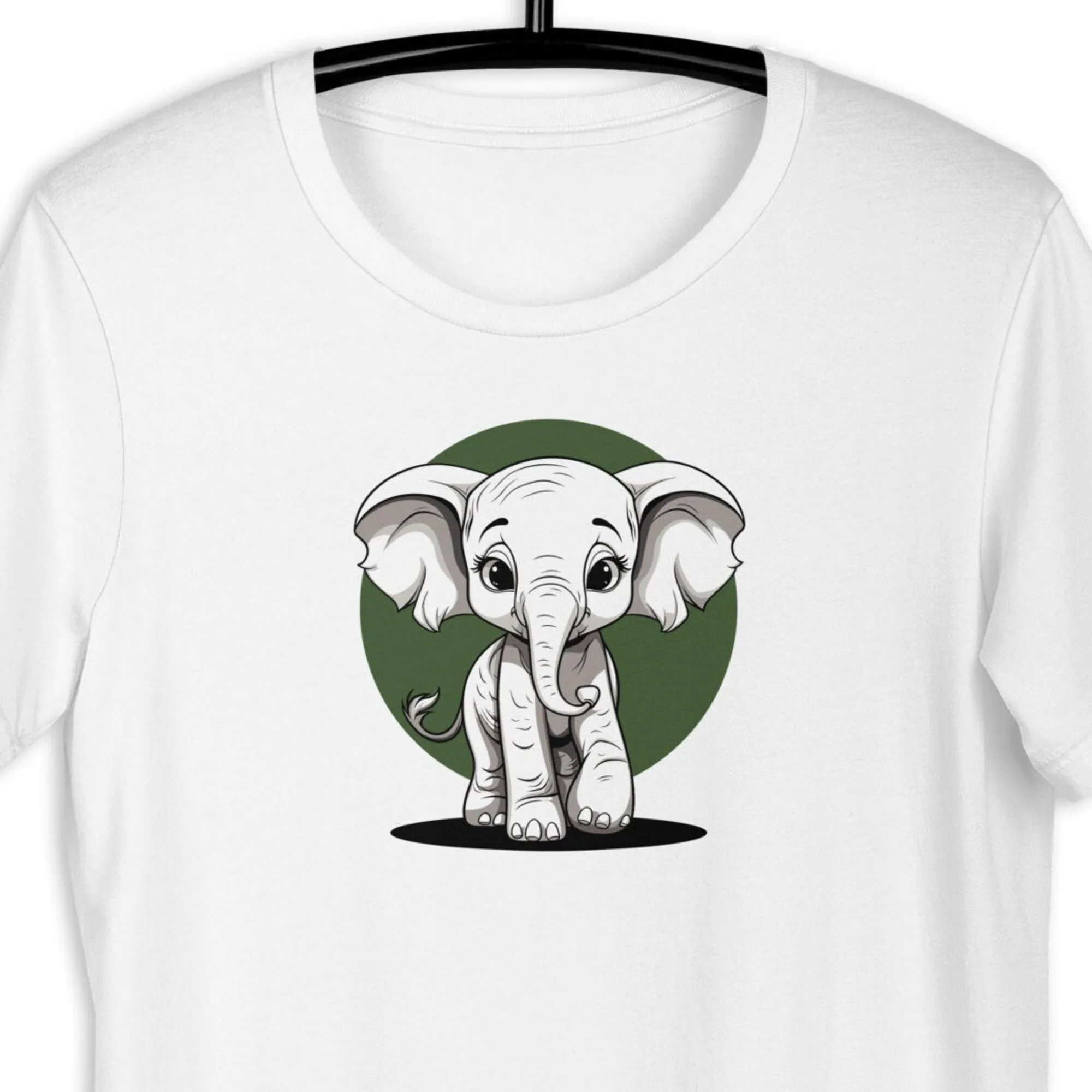 Футболка с изображением слона модная мультяшная одежда африканскими животными