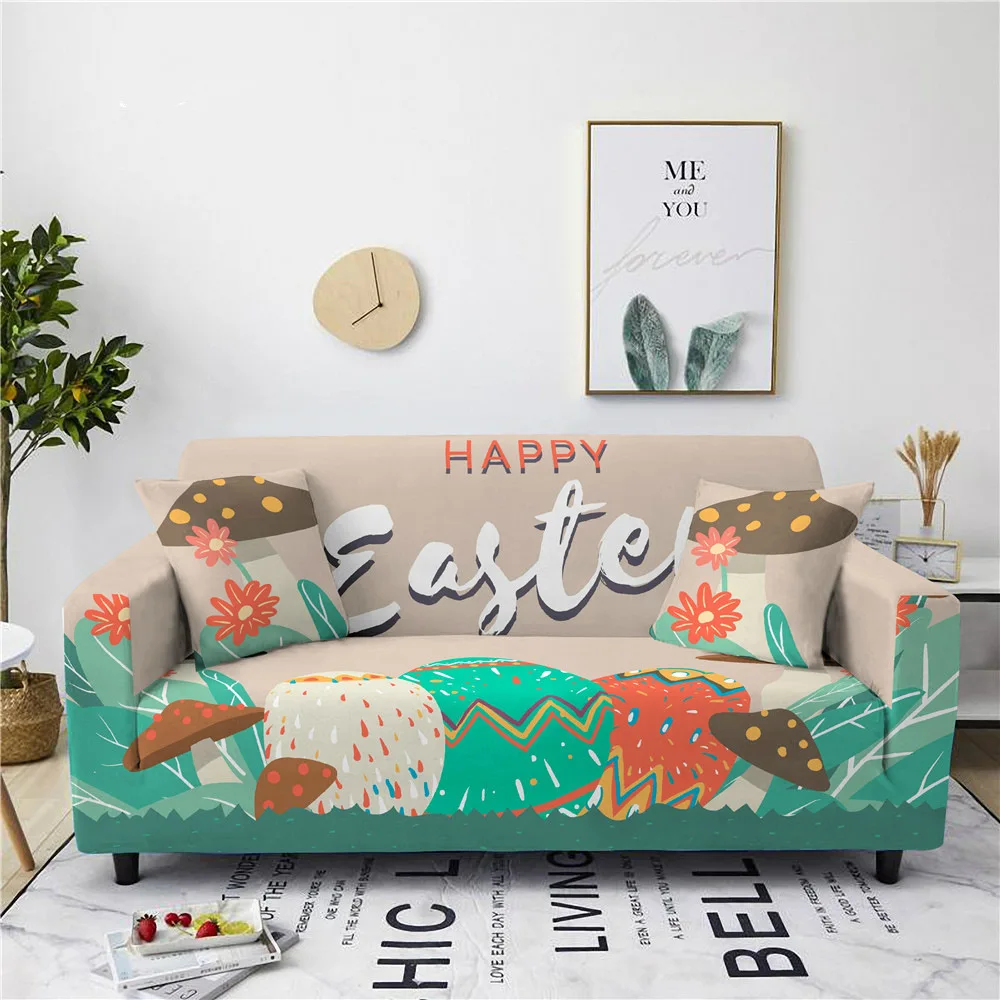 

Easter Printed Stretch Sofa Cover Festival Theme All Inclusive Recliner Couch Covers Armchair Slipcover Housses De Canapé