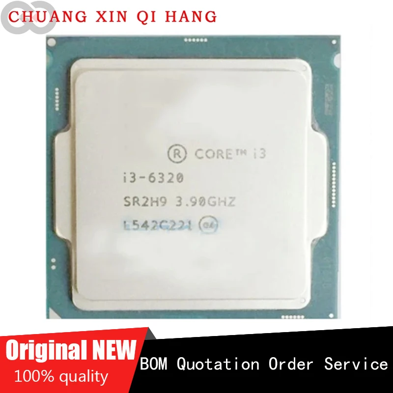 

Used for I3 6320 Intel Core i3-6320 Processor 3.9GHz /4MB cache/Dual core/Dual SlotsLGA1151 desktop CPU Original