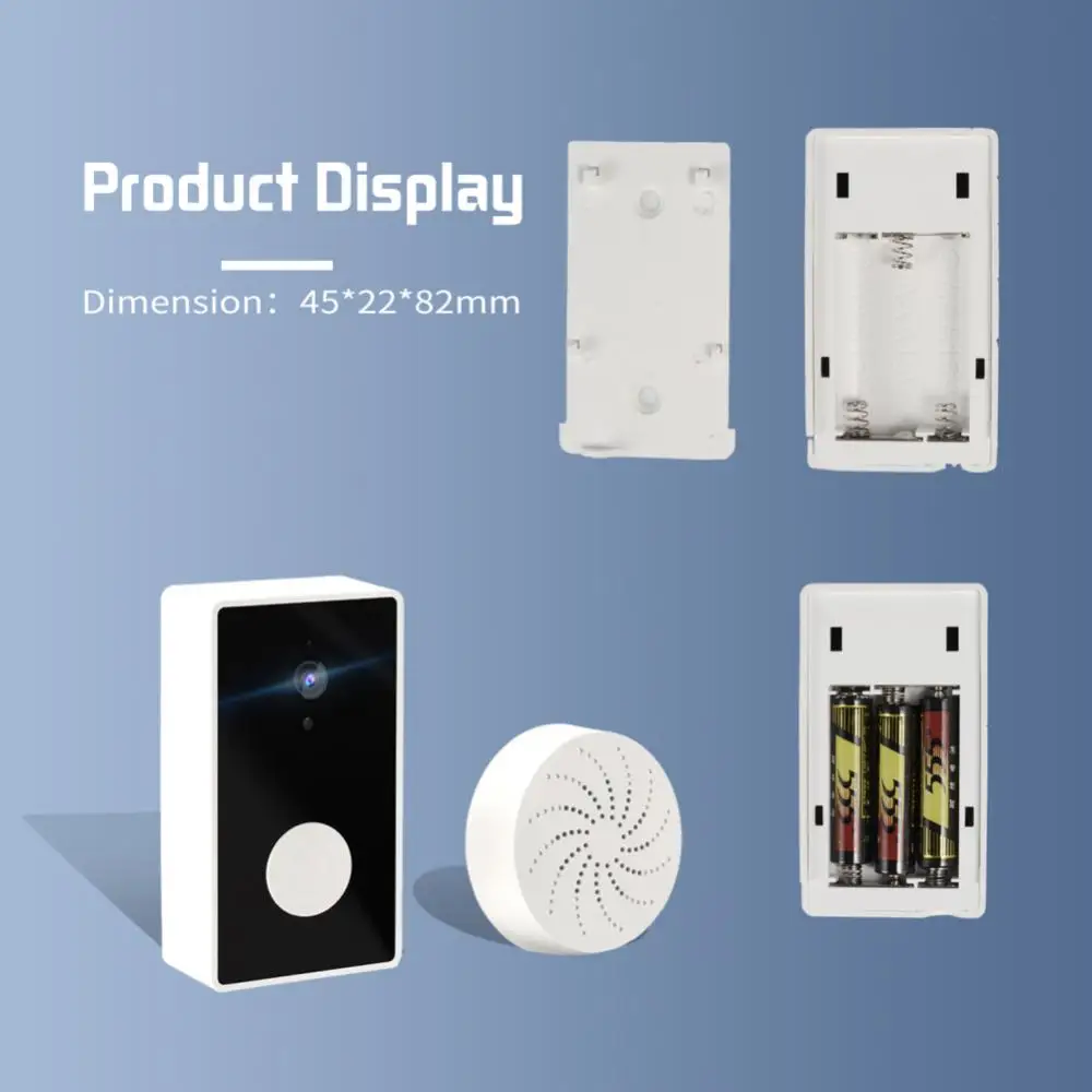 

Видеодомофон с Wi-Fi, наружный цифровой визуальный домофон, домашняя охранная сигнализация, камера 480p, монитор, беспроводной дверной звонок д...