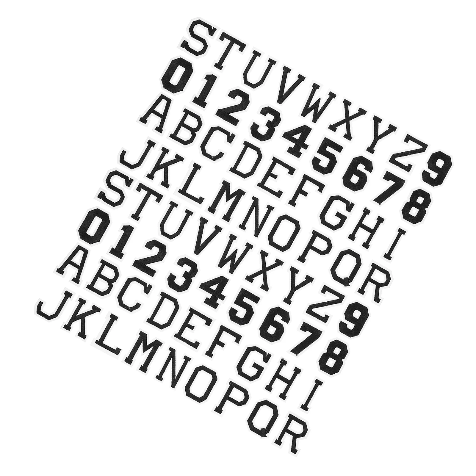 

72Pcs Iron On Letters Decorative Iron On Patches Creative Garment Patches Number Design Patches for DIY Garment Crafts