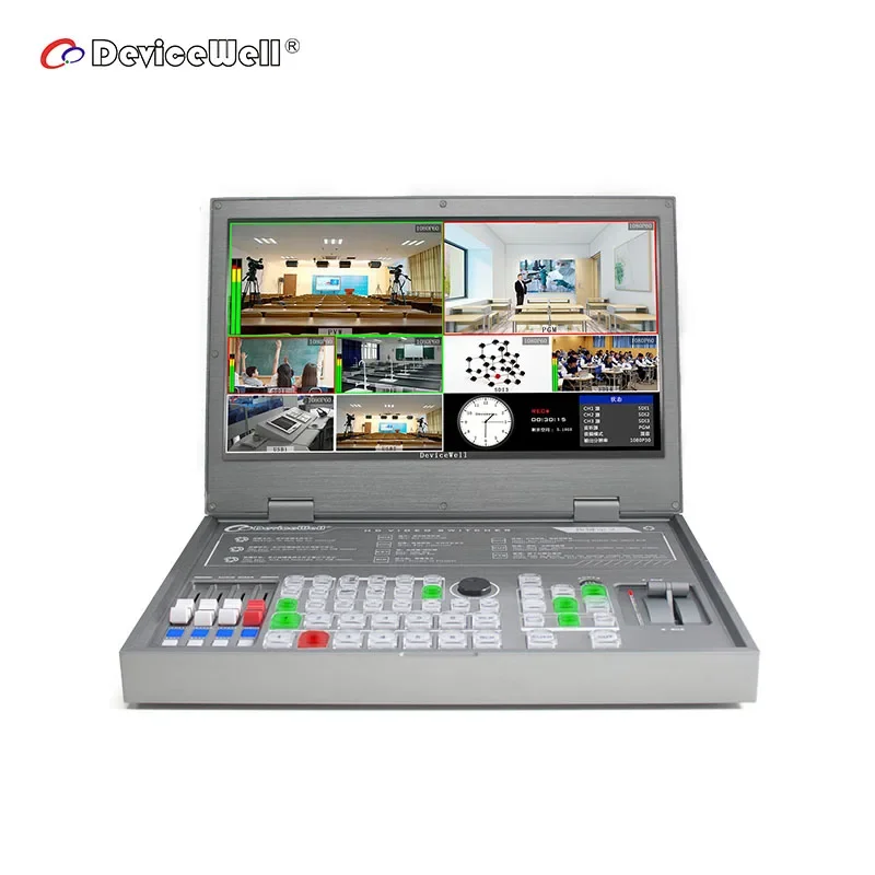 DeviceWell HDS9101 TV трансляция 6-канальный портативный видеопереключатель микшер с