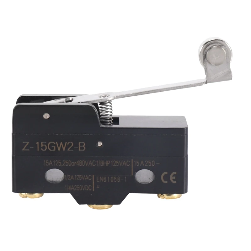 

10X Panel Mount Long Hinge Roller Lever Ac Dc Basic Micro-Switch Z-15Gw2-B