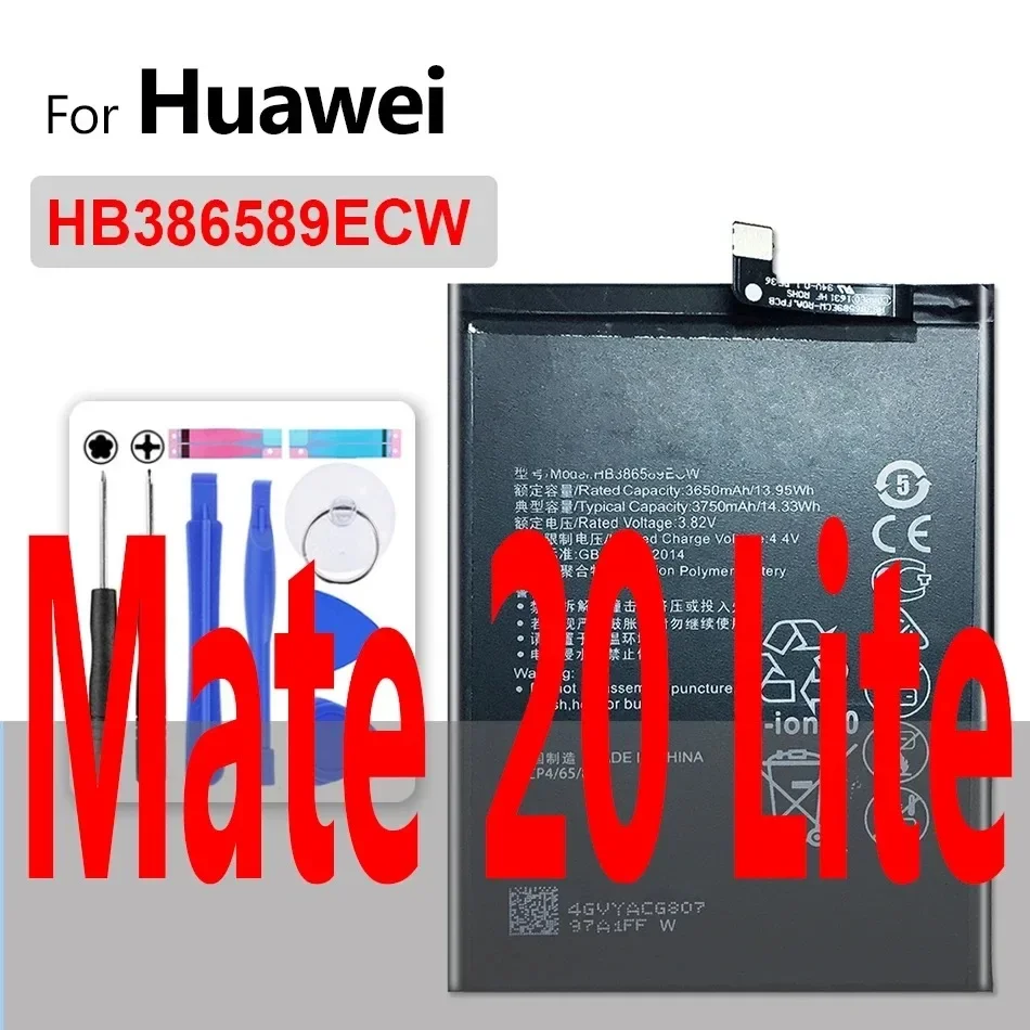 Аккумулятор для Huawei Mate 1 2 7 8 9 10 20 SE X RS S Lite Pro/nova 2i 3 3i 3E 4 4e 5i Smart/nova2 Plus nova2Plus/nova3e