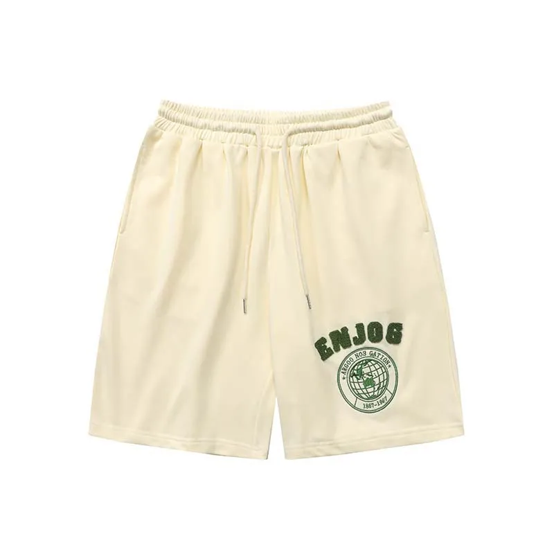 

Hip Hop Streetwear Shorts Letter Flocking Embroidery Jogger Shorts 2022 Men Harajuku Cotton Pants Summer Track Short Sweatpant