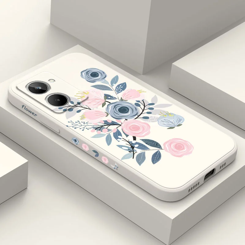

Pink Rose Case For OPPO Realme 10 10T 9 9i 8 8i 7 7i 6 Pro Plus C31 C30 C35 C11 C12 C15 C20 C21Y C25 S 4G 5G 2021 2020
