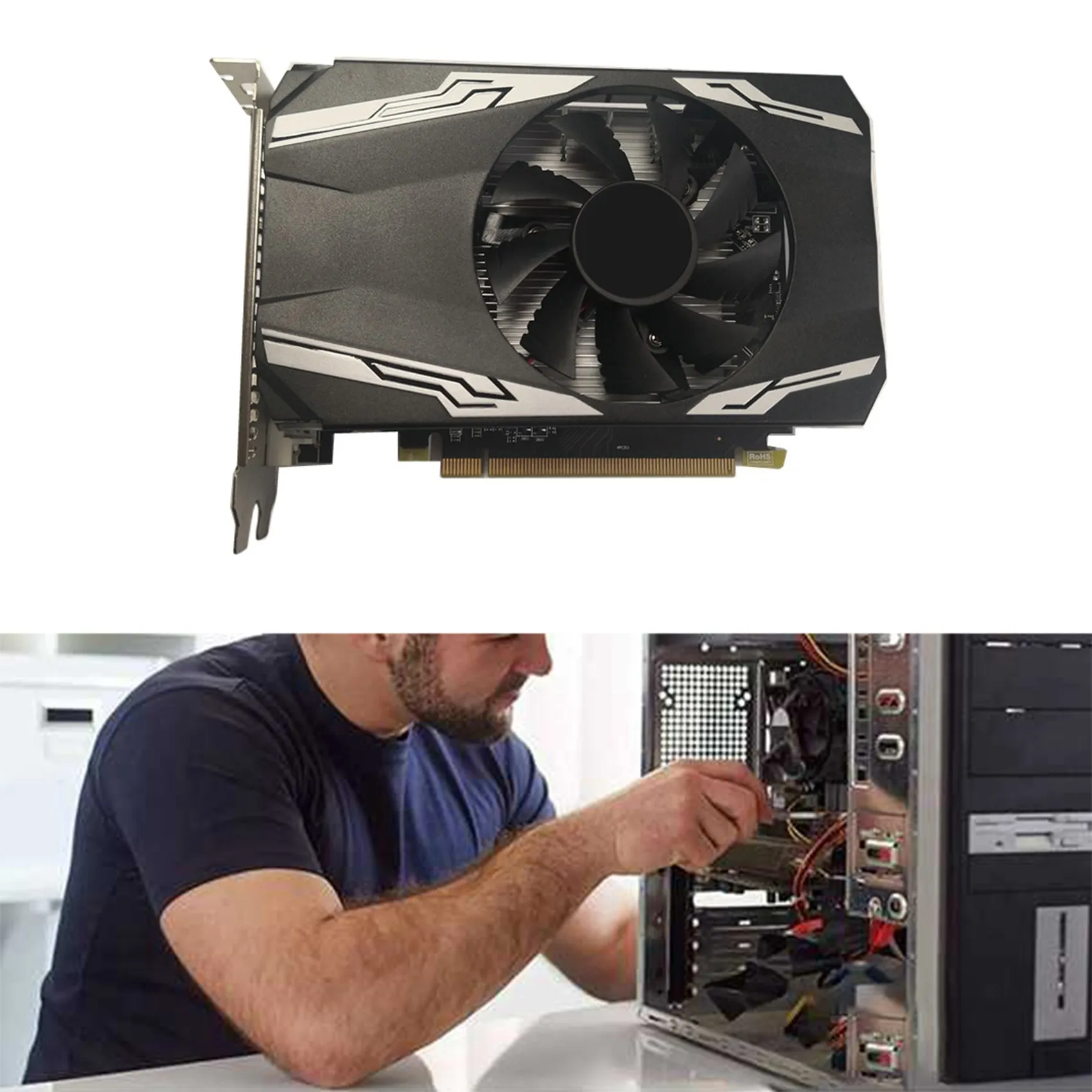 R7 240 4 ГБ DDR3 видеокарта 2 0 бит PCIE 780 900 МГц GPU HDMI-совместимая DVI VGA для настольного ПК |