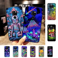 weird trippy mushroom psychedelic art phone case for samsung a51 a30s a52 a71 a12 for huawei honor 10i for oppo vivo y11 cover
