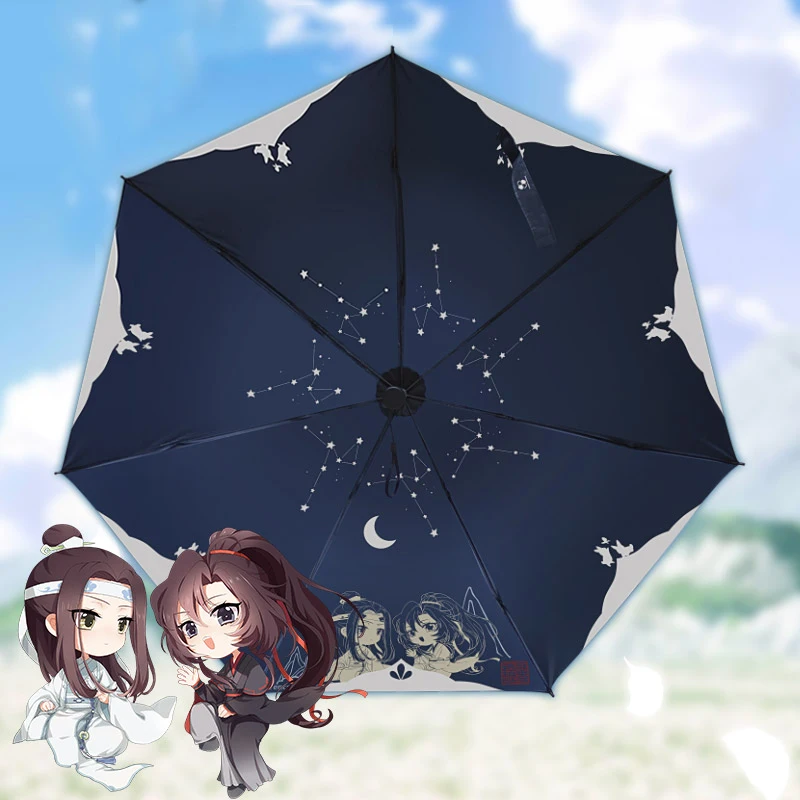 

Anime Mo Dao Zu Shi Umbrella Grandmaster of Demonic Cultivation Wei Wuxian Lan Wangji The Untamed MDZS Anti UV Parasol Props