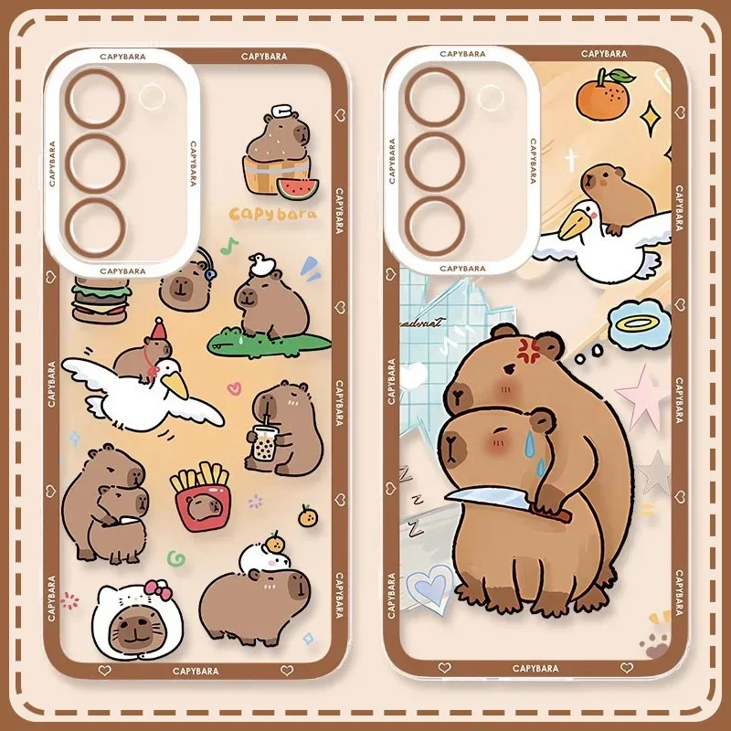 Мягкий силиконовый чехол Animal Capybara для Xiaomi Redmi Note 13 12 11 Pro Plus 4G 5G 12S 11S 10 10S 9 9S 8 13C 12C 10C