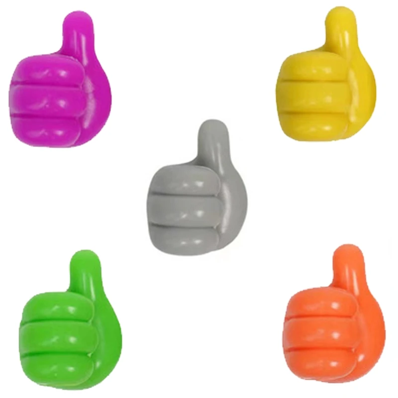 

for Creative Cute Thumb Up Cable Organiser Cable Clips Holder Rubber Multicolor