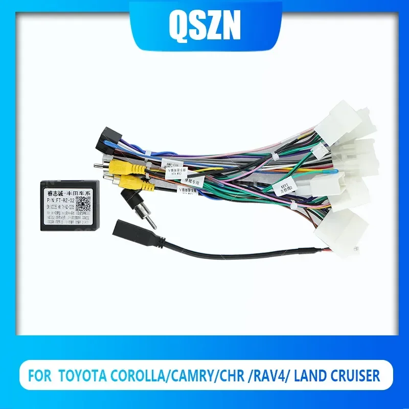 

QSZN Android Canbus Box FT-RZ-01/FT-RZ-02 для TOYOTA CAMRY/Rav4/COROLLA/PRADO/120/SIENNA Жгут проводов Автомобильный радиоприемник