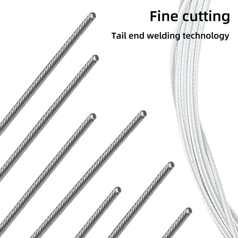 5/10 шт. трос из нержавеющей стали для ручного тормоза 2 м