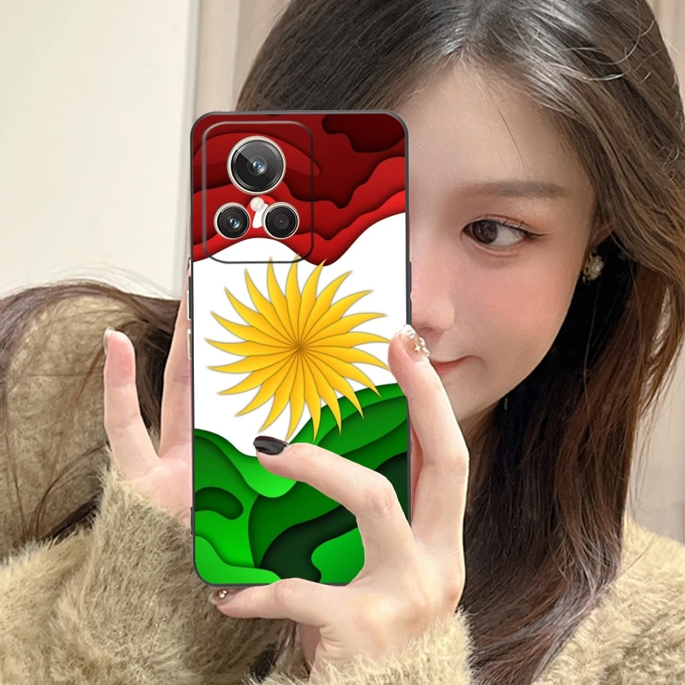 Чехол для мобильного телефона с изображением флага Курдистана Realme GT 2 9i 8i 7i Pro X50 X2