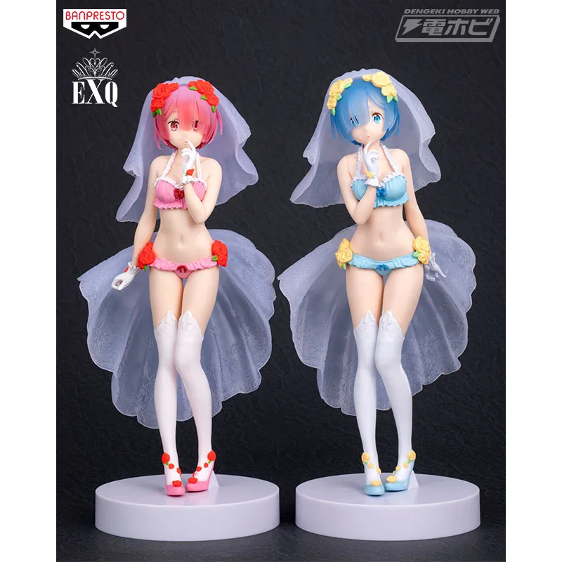 

BANDAI Banpresto RE:ZERO EXQ Ram Rem Wedding dress Figure BP35793