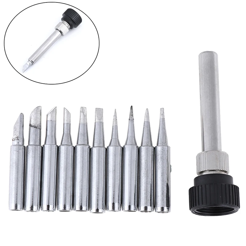

Pointed Knife Welding Head Lead-free Soldering Iron Tips Solder Tip 900M-T For 936 Rework Soldering Station Tool Casing
