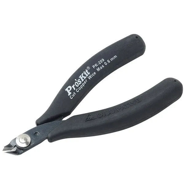 

Pro'sKit 1PK-209 Clean Cut Micro Nipper (22AW/0.6mm) 120mm with conductive handle