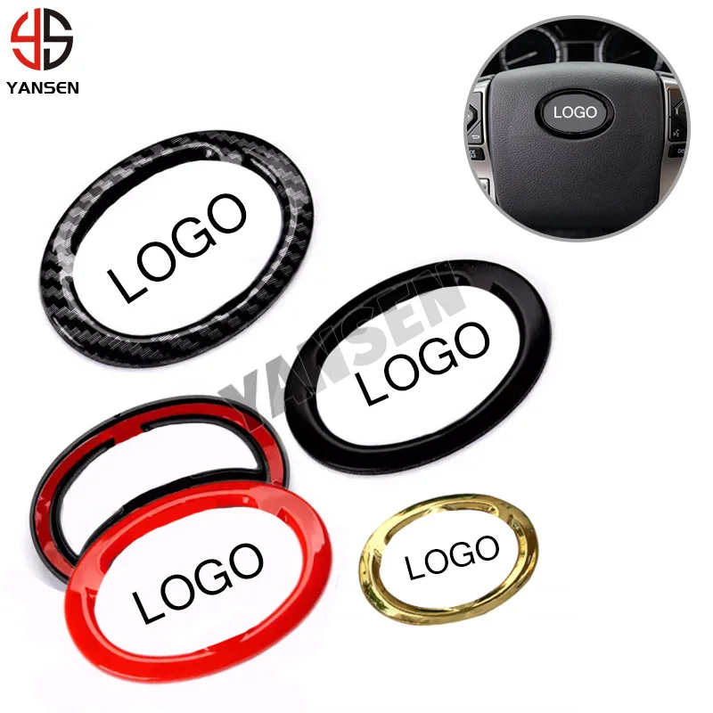 

Carbon Fiber Pattern Steering Wheel Center Logo Sticker for Toyota Badges Auto Emblem Decal Car Interior Decoration Accessories