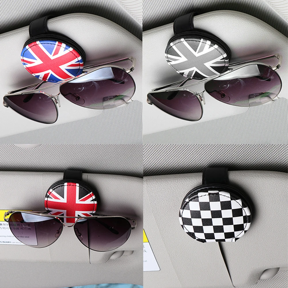 

For Mini Cooper F54 F55 F56 F57 F60 Countryman Clubman Paceman Car Sunshade Sunglasses Glasses Case Holder Interior Accessories