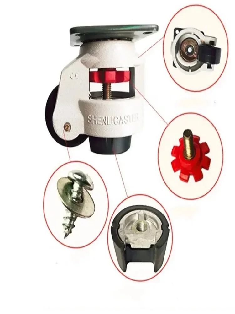 1 шт. колеса/регулировка уровня плоская опора GD-40F/60F/80F/100F для промышленных роликов