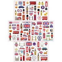 british flag tattoo stickers uk flag tattoo stickers united kingdom flag sticker for face arm body skin safe washable removable