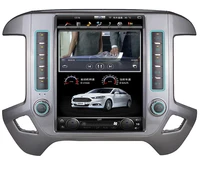 10 4 tesla vertical screen android 7 1 car video navigation for gmc sierra chevrolet silverado ld via vtrux truck 2014 2019
