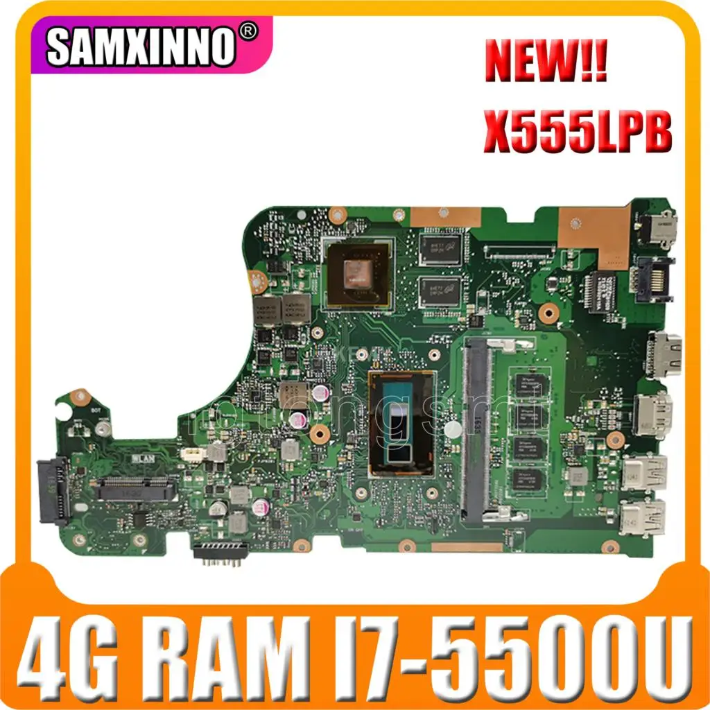 

Материнская плата для ноутбука Akmey X555LP, модель REV 1.1 Материнская плата Asus X555LPB X555LP X555Li X555LPB, ОЗУ 4 Гб, стандартная R5 M230/2 ГБ