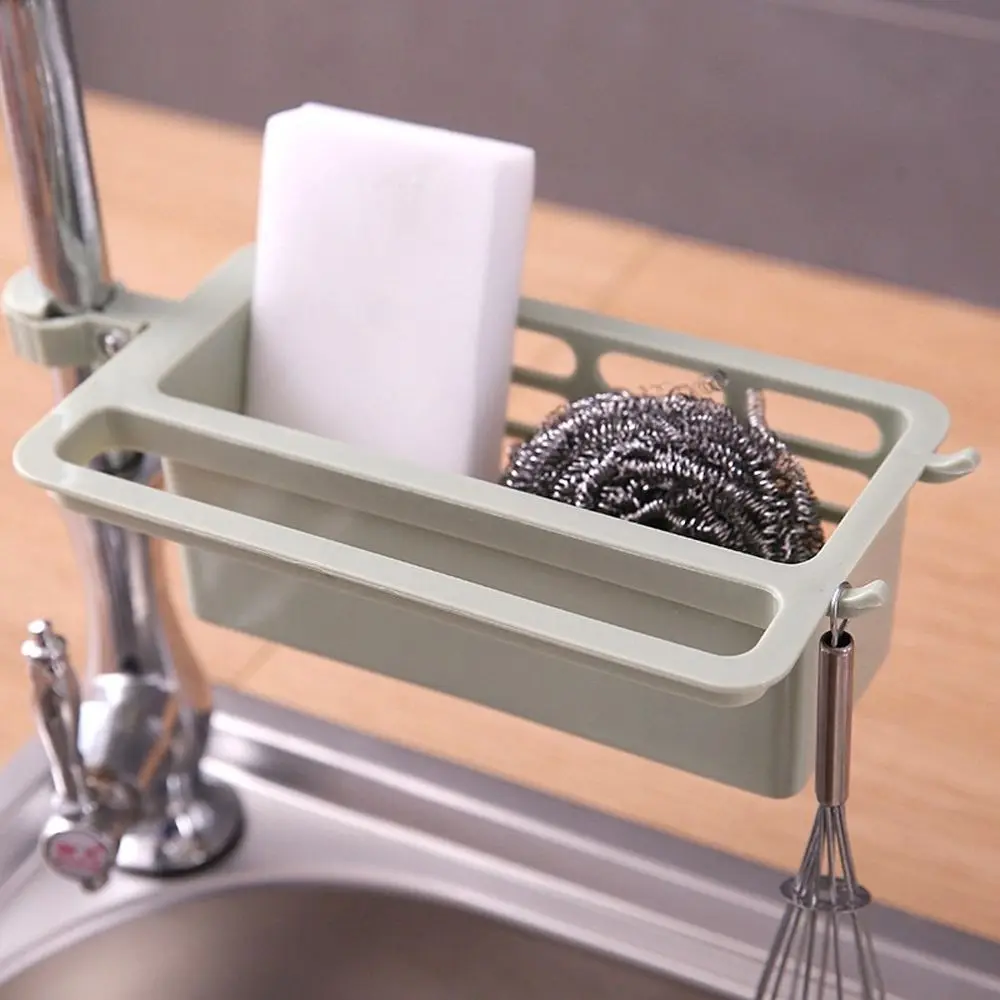 

Kitchen Sink Sponge Holder Drain Storage Rack Soap Brush Organizer Kitchen Bathroom Accessories Towel Rack Holder