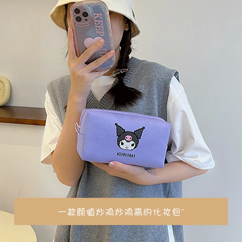 

Sanliou Cute Kuromi Travel Portable Storage Bag Portable Makeup Bag Large Capacity