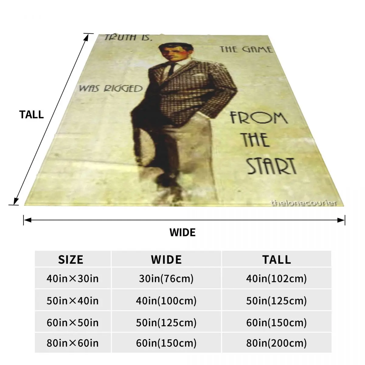 New Vegas Benny-плед был зазубрирован с начального одеяла покрывало на кровать