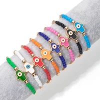 2022 summer new ladies original fatima evil eye bracelet for women trendy jewellery anniversary gifts pulseras mujer