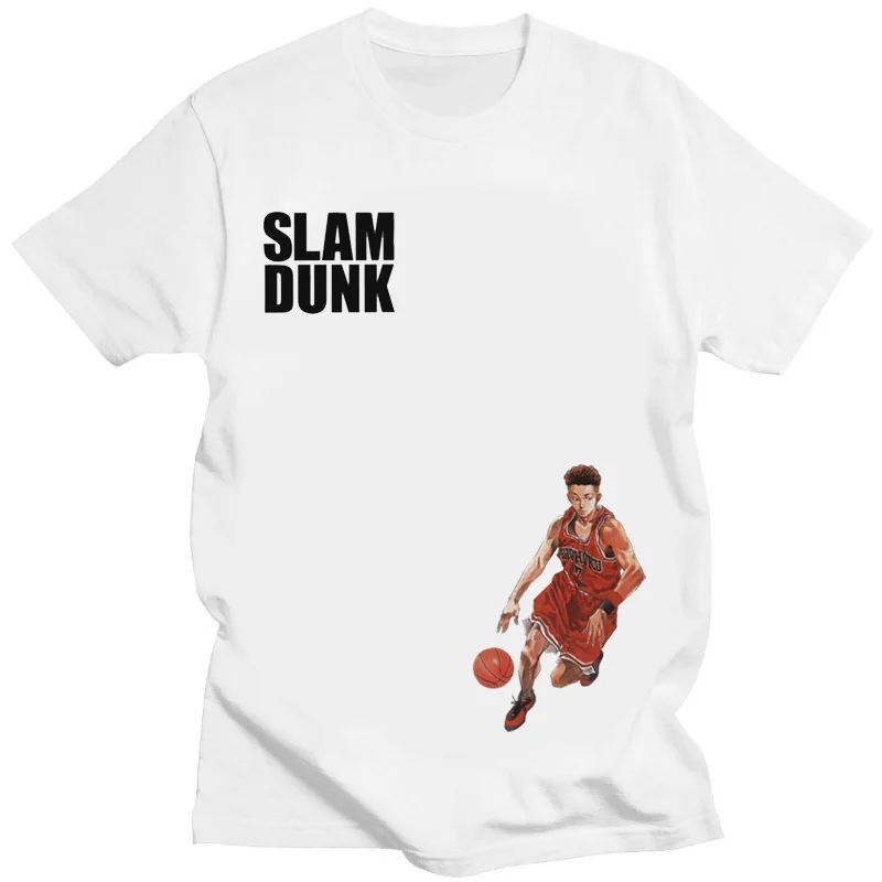

Новая женская футболка с рисунком в японском стиле Slam Dunk футболка из Джерси, мягкая мужская одежда с принтом, уличная одежда для подарка бой...