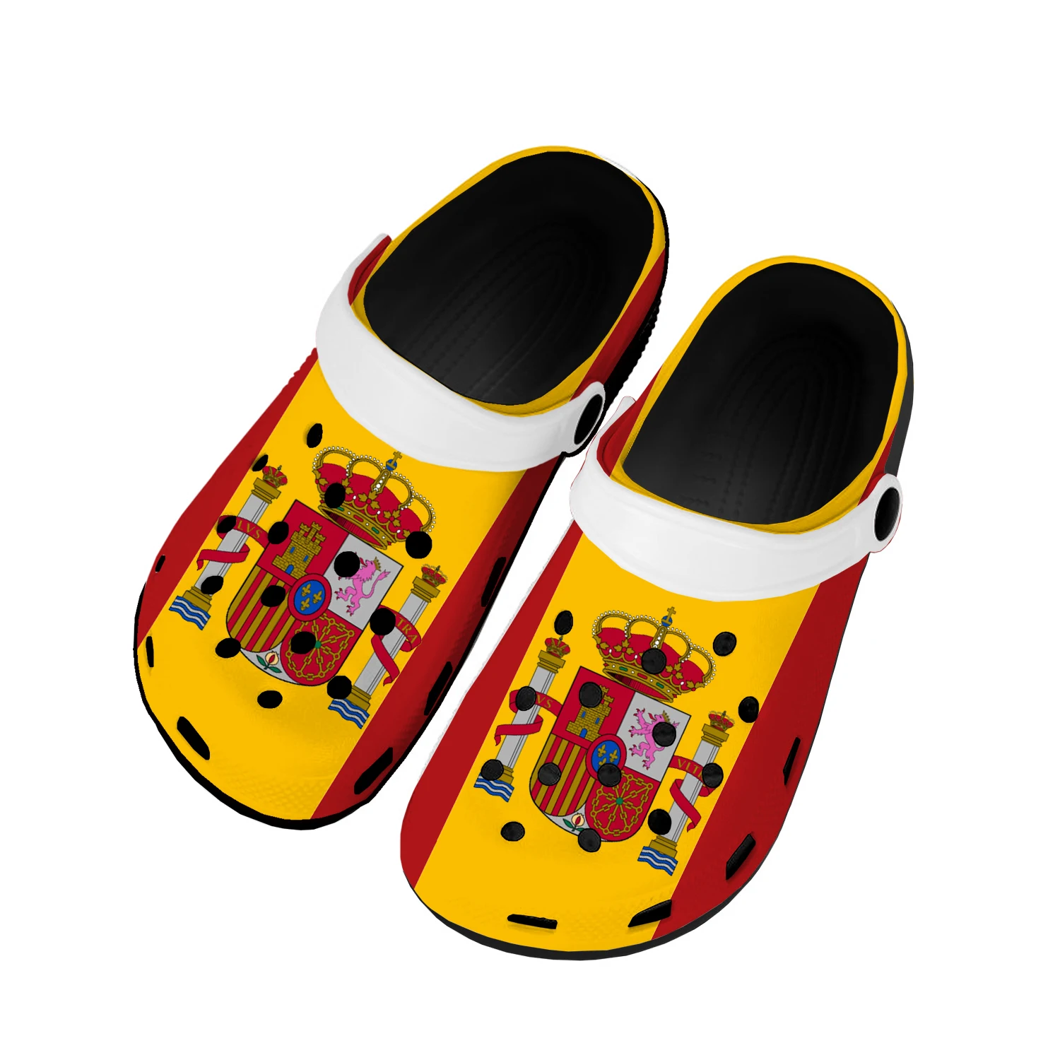 

Spanish Flag Home Clogs Custom Water Shoes Mens Womens Teenager Spain Shoe Garden Clog Breathable Beach Hole Slippers