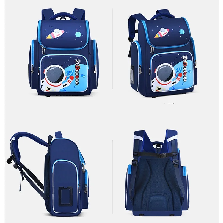 Grade 1-3-6 Children Cartoon Astronaut Space Backpacks New Primary Girl Boy Cute Large Capacity School Pen Bags for Students Hot
