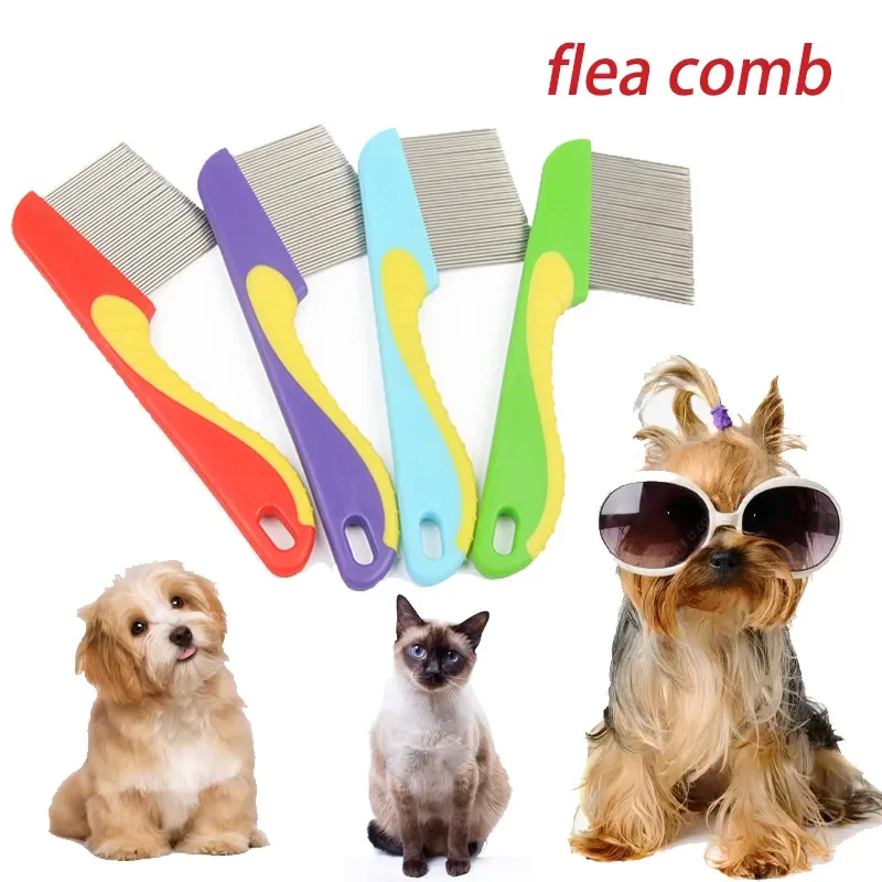 

Stainless Steel Long And Short Needle Grooming Grate Seahorse Flea Combs Anti Lice Comb For Deworming Dogs Cats Removing Eggs Kn