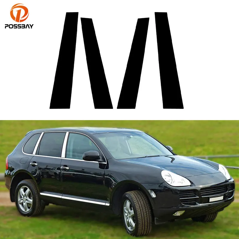 

Car Pillar Posts for Porsche Cayenne 9PA Chassis E1 2003 2004-2006 2007 2008 2009 2010 Door Window Trim Stickers Auto Styling