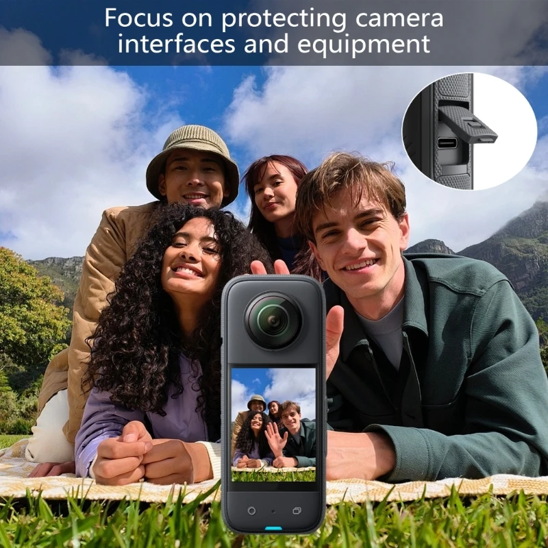 DXAB USB защитный чехол для экшн-камеры 360 пылезащитный влагостойкий боковой