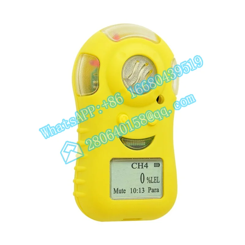 Best price single rechargeable portable LCD combustible gas detector handheld methane enlarge