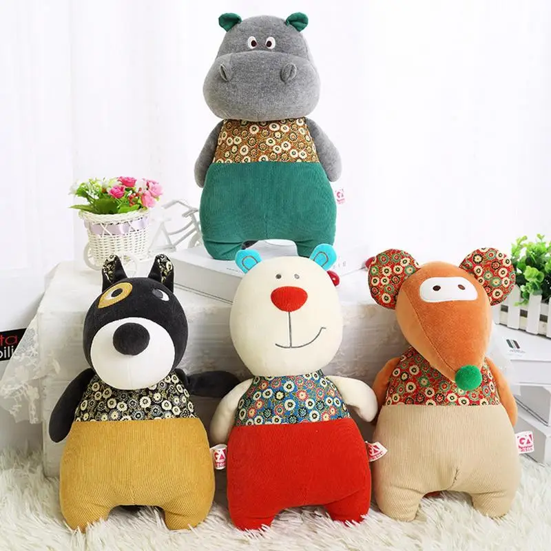 

Soft Stuffed Animals For Girls Soft Animal Simulation Plush Dog Hippo Chipmunk Bear Soft Cuddly Toy Eco-Friendly Plush Soft Gift