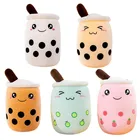 Kawaii Декор для комнаты пузырьковый чай плюшевая игрушка мягкие животные Милая еда плюшевая чашка молоко чай Boba плюшевая мягкая подушка подарок на день рождения плюшевый