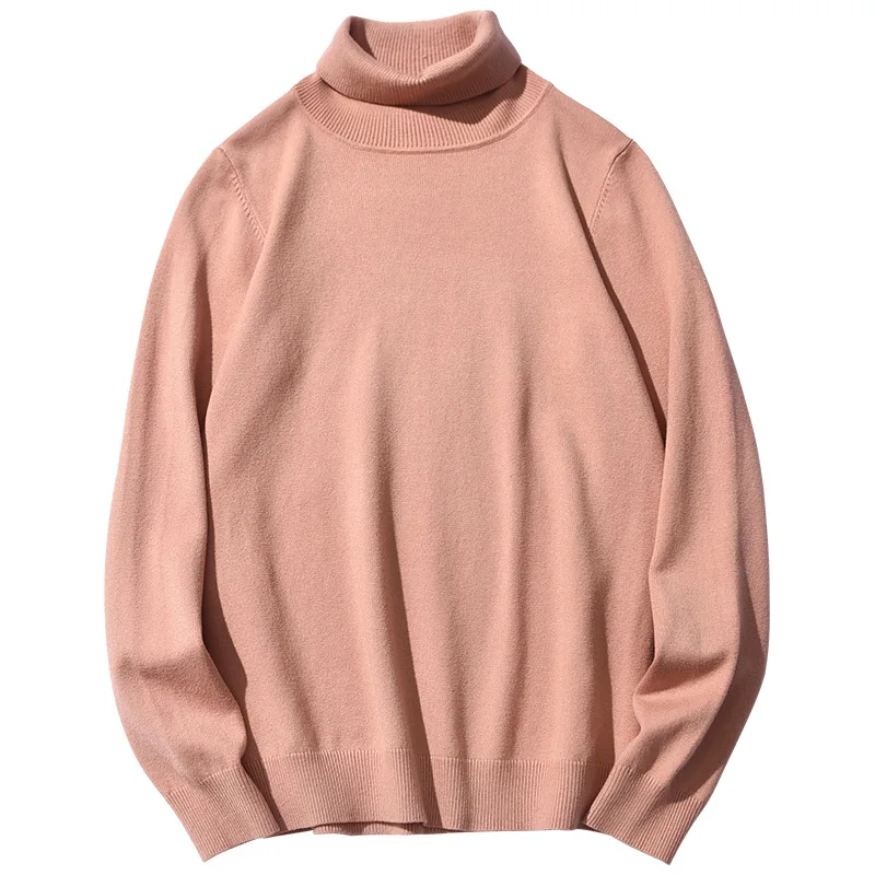 Men's Clothing Sweaters Pullovers Autumn and winter men's sweater High-neck slimming warm woolen bottoming shirt Casual knitwear
