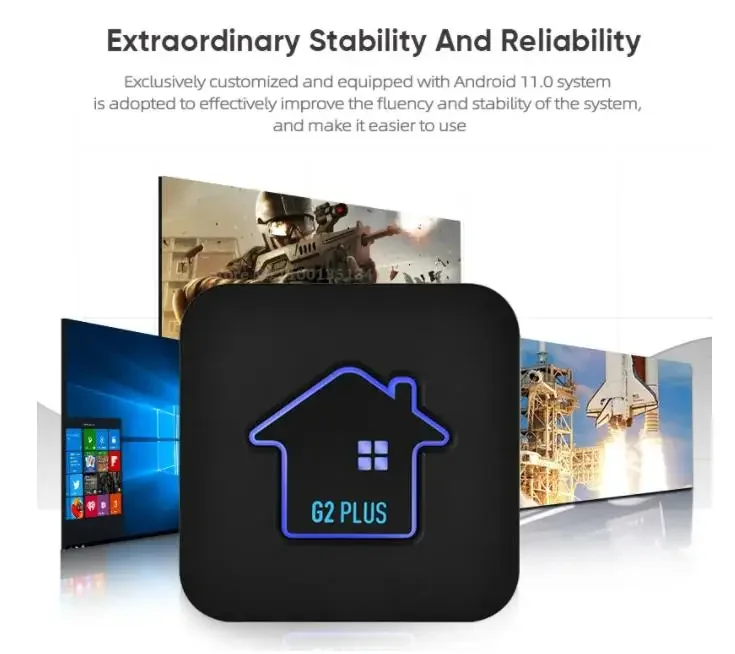 ТВ-приставка GTMEDIA G2 PLUS Android 11 4K Ultra HD с полупроводниковым покрытием