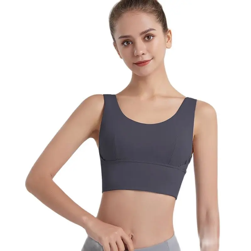 

Lulu Yoga Fitness Bra Camisol Tops Free Shipping Promotion Outdoor Sexy Lycra Material With High Elasticity And Has Logo