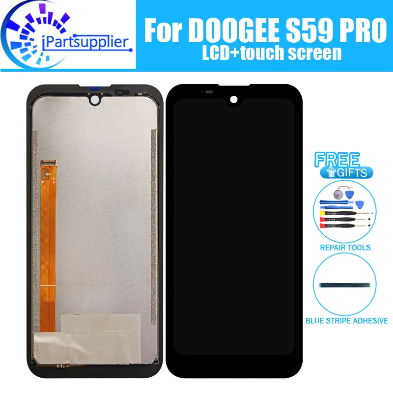 

5.71 inch DOOGEE S59 PRO LCD Display+Touch Screen Digitizer Assembly 100% Original New LCD+Touch Digitizer for S59 PRO+Tools.