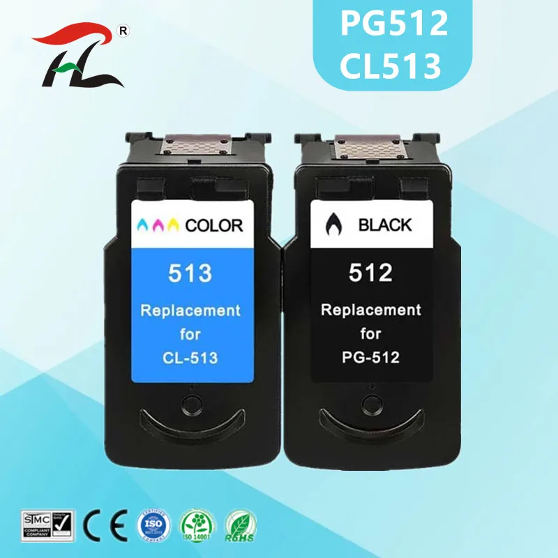 PG512 CL513 512XL 513XL Compatible for Canon pg 512 cl 513 ink cartridge Pixma mp230 mp250 MP240 MP270 MP480 IP2700 printer