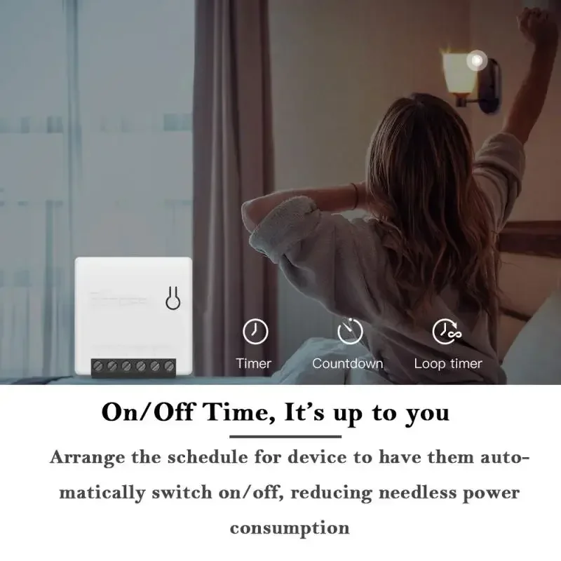 Фото SONOFF Mini R2 WIFI Smart Switch Smart Home Remote 2-Way Control Timer Wireless DIY Switch Ewelink Alexa Voice Interruptor №4