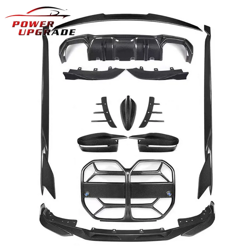 Сухой комплект из углеродного волокна для 4er G22 G23 Coupe 2021-IN Front lippen seitiger Rock Heck